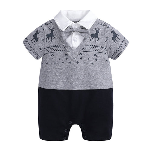 Baby Gentleman Romper – Formal Infant Onesie for Parties