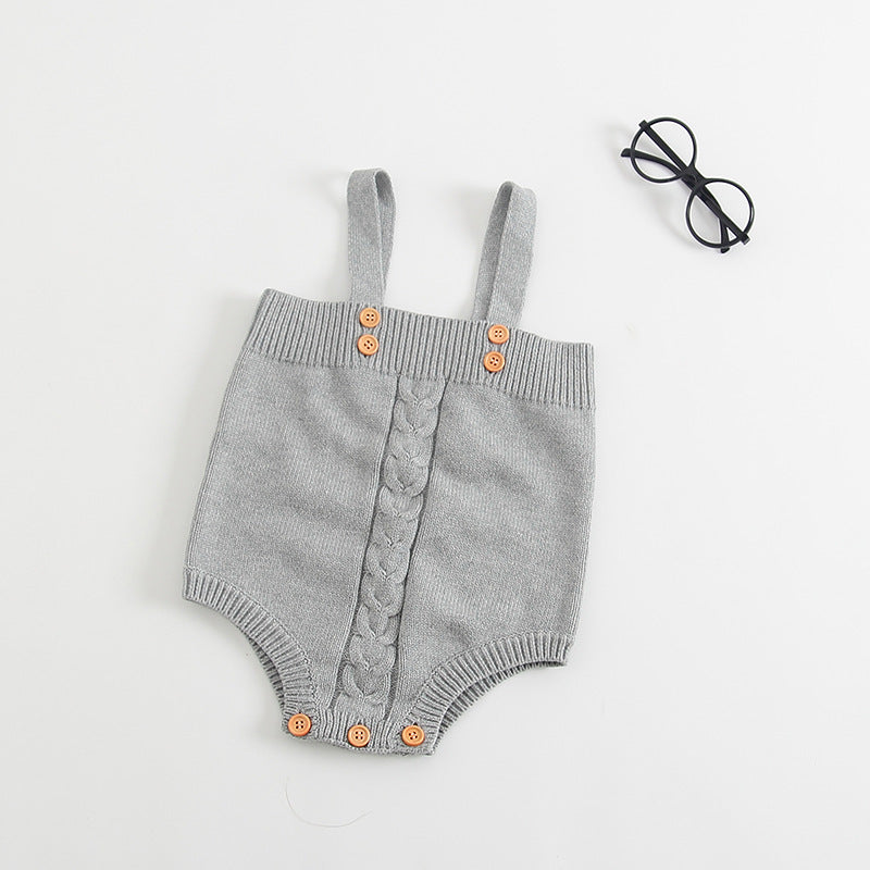 Cozy Knit Baby Romper – Cute Infant Bodysuit for Comfort