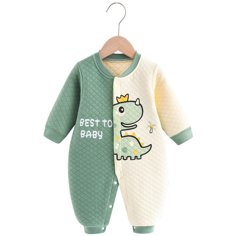 Cozy Winter Baby Onesie – Thickened Autumn Warm Wear