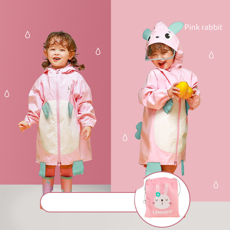 Waterproof Kids Dinosaur Cloak – Fun School Raincoat Poncho