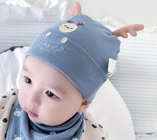 Baby Spring Hat – Soft Cotton Pullover Cap for Infants