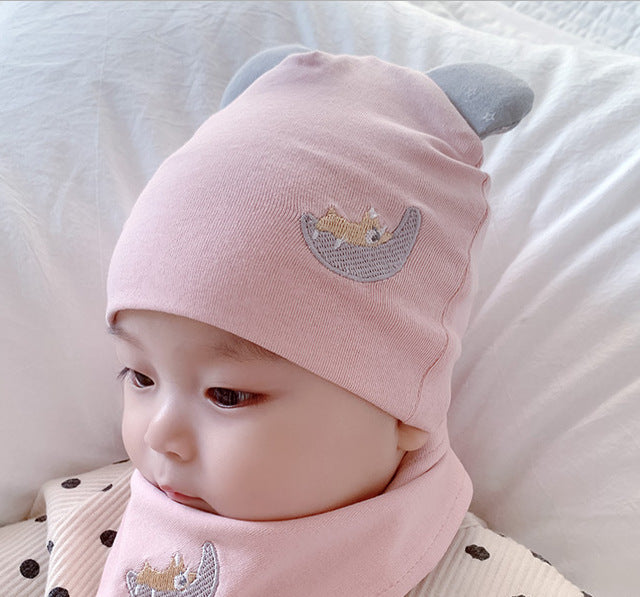 Baby Spring Hat – Soft Cotton Pullover Cap for Infants