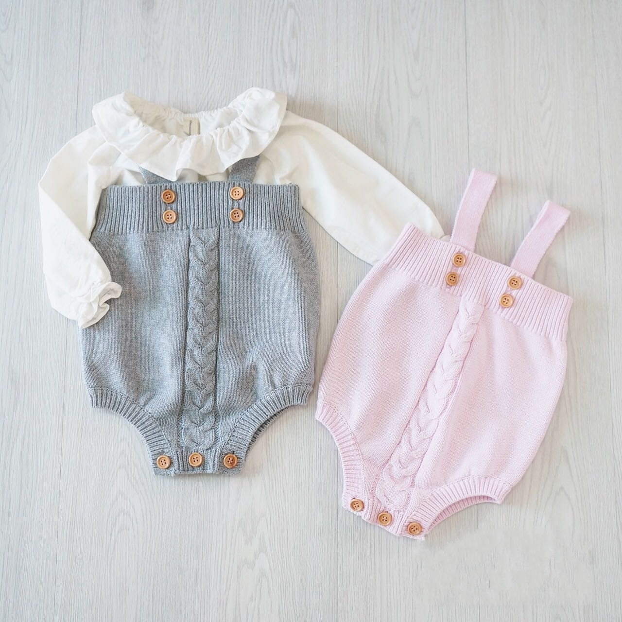 Cozy Knit Baby Romper – Cute Infant Bodysuit for Comfort