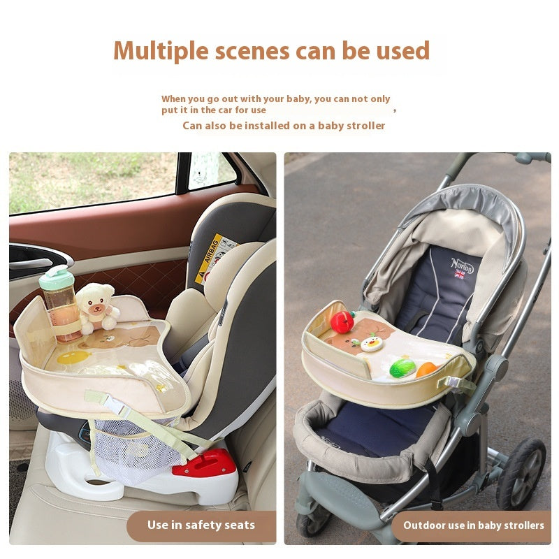 Children’s Travel Tray – Waterproof Car Seat Storage Organizer