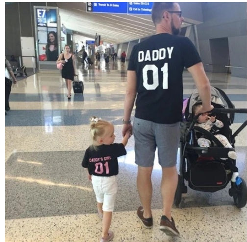 Parent-Child Matching Outfit – Stylish Pink Family Clothes Set