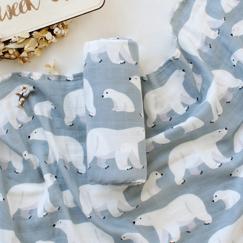Organic Cotton Baby Swaddle Blanket – Soft Newborn Wrap Cloth