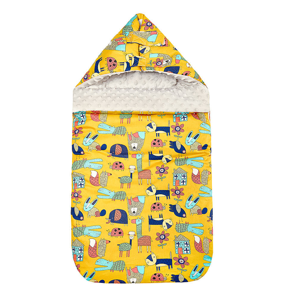 Cozy Baby Cotton Sleeping Bag with Matching Beanie Blanket