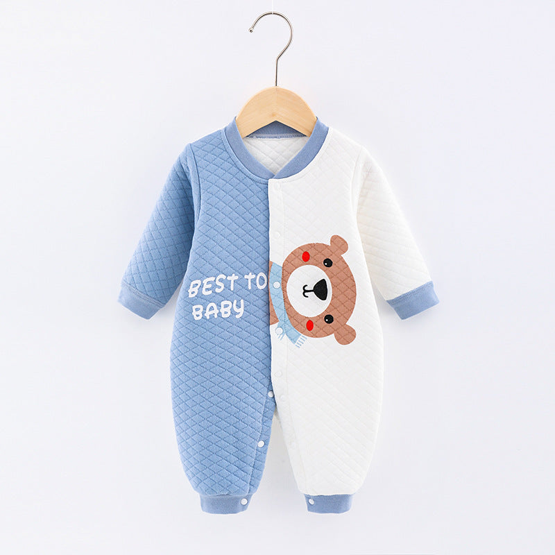 Cozy Winter Baby Onesie – Thickened Autumn Warm Wear