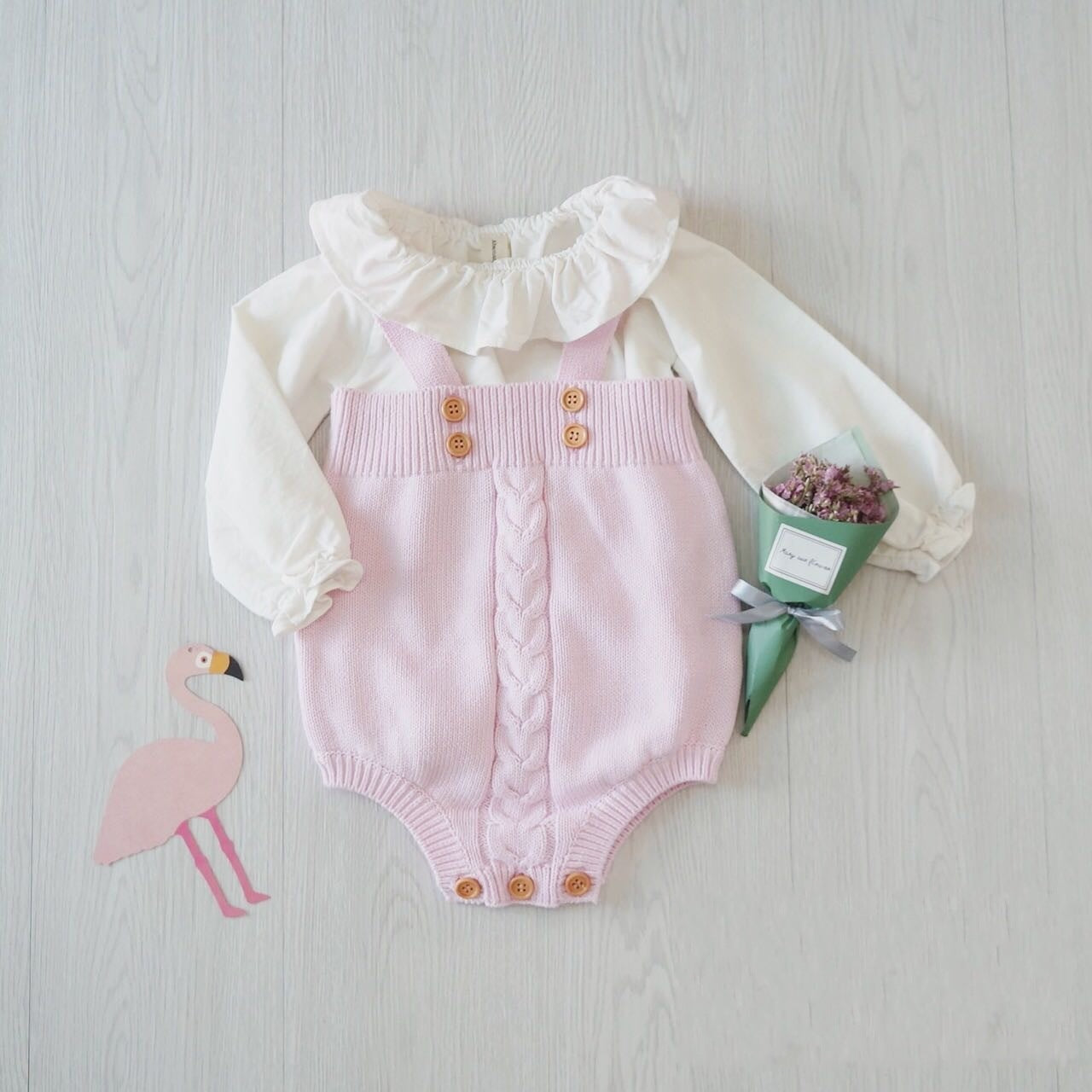 Cozy Knit Baby Romper – Cute Infant Bodysuit for Comfort