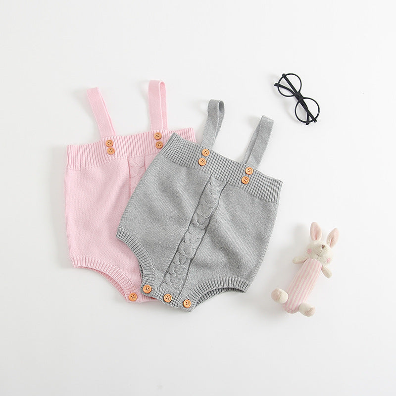 Cozy Knit Baby Romper – Cute Infant Bodysuit for Comfort