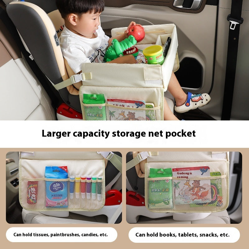 Children’s Travel Tray – Waterproof Car Seat Storage Organizer