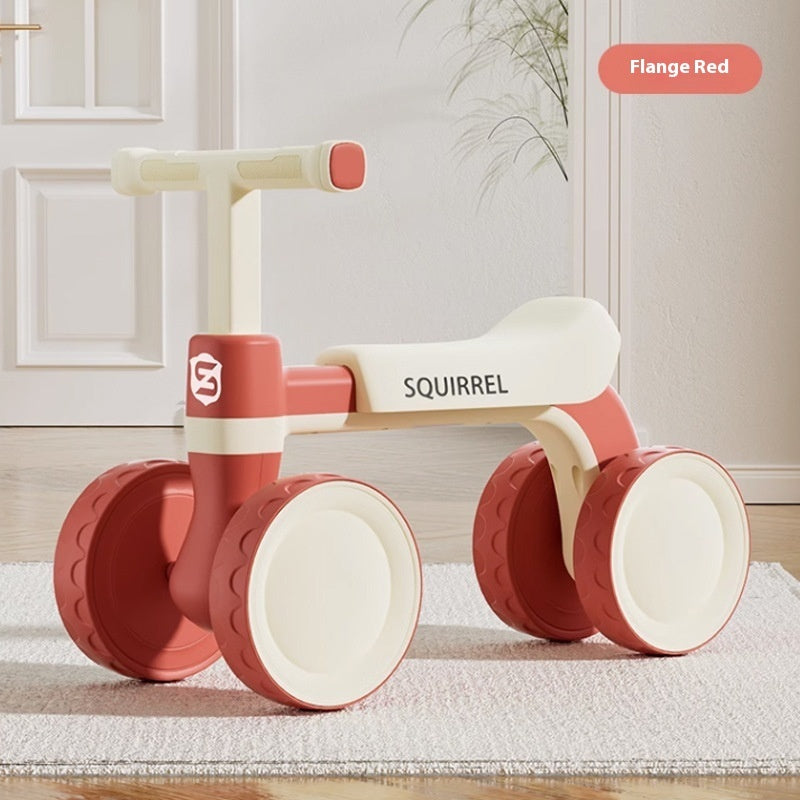 Kids Balance Bike – Safe Four-Wheel Pedal-Free Ride