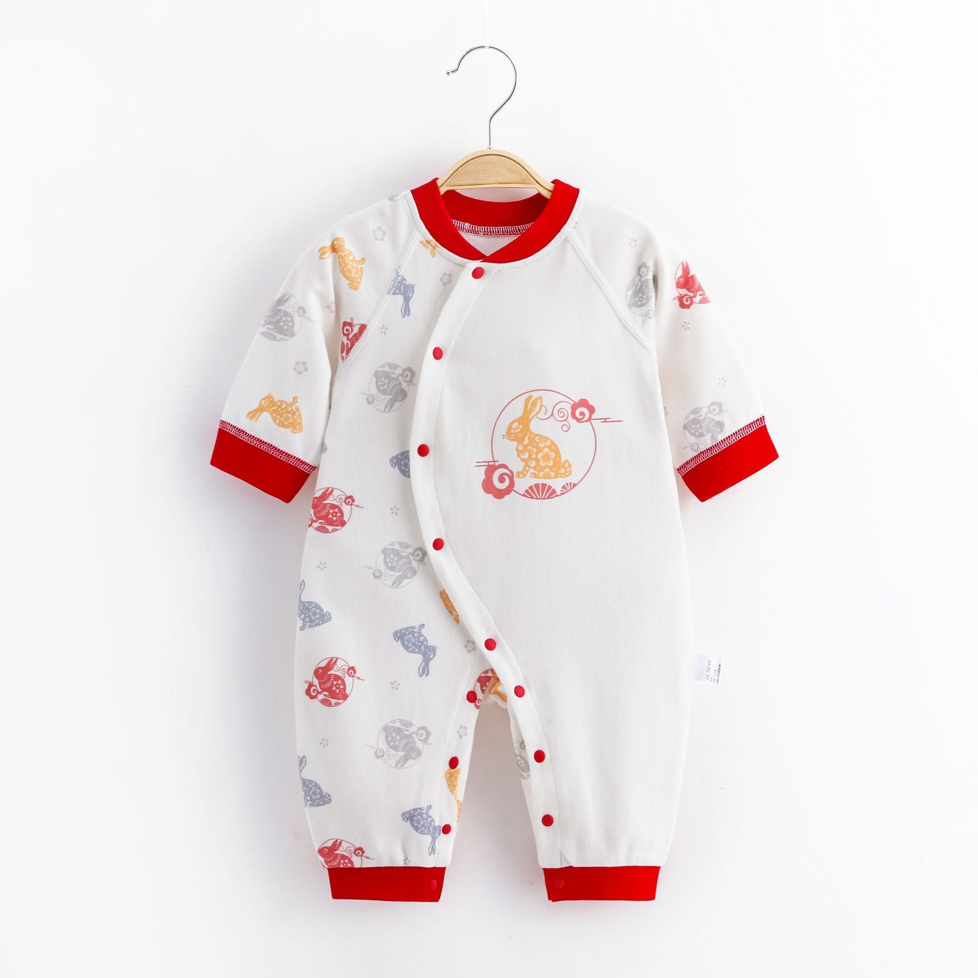 Soft Cotton Baby Jumpsuit – Cute Printed Infant Outfit