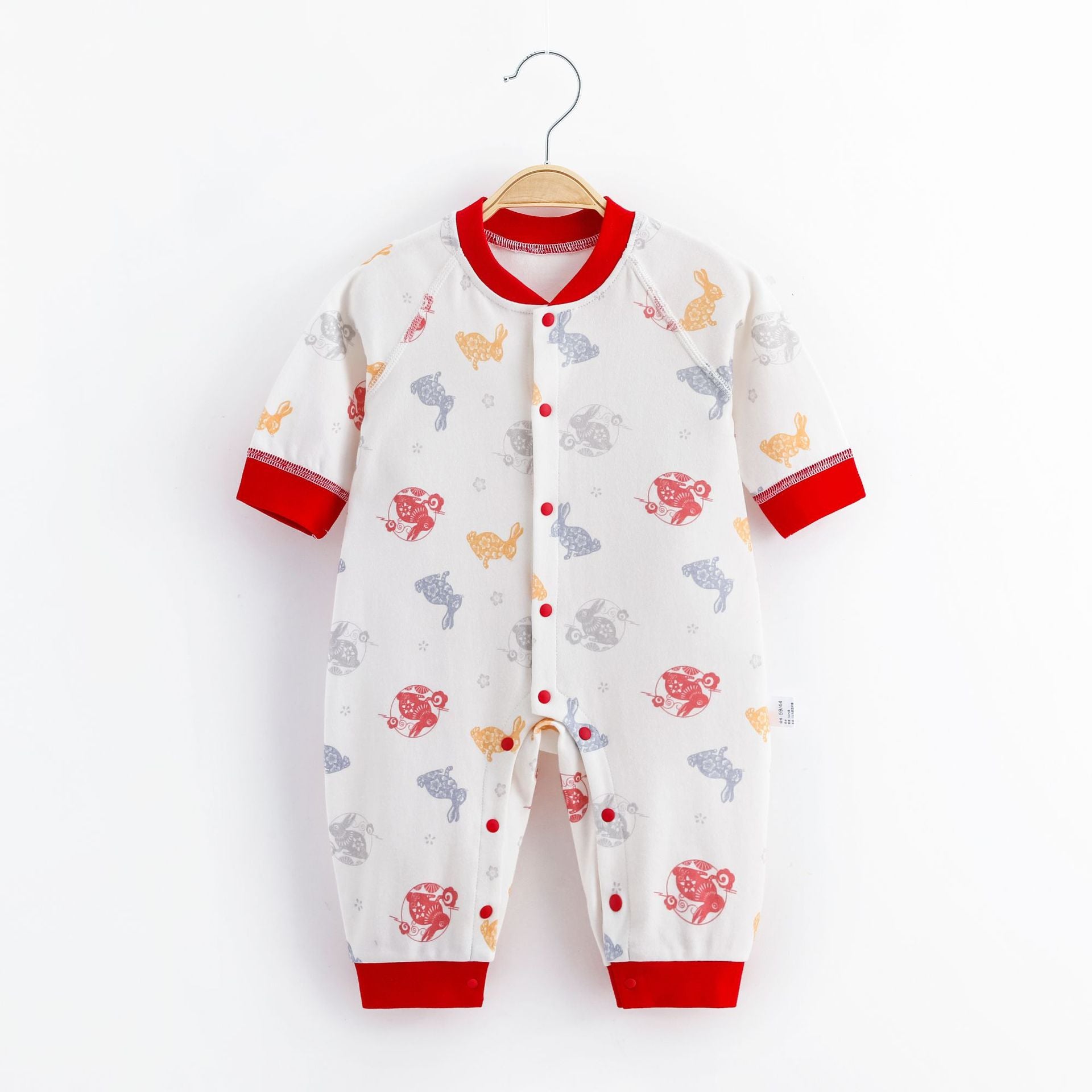 Soft Cotton Baby Jumpsuit – Cute Printed Infant Outfit