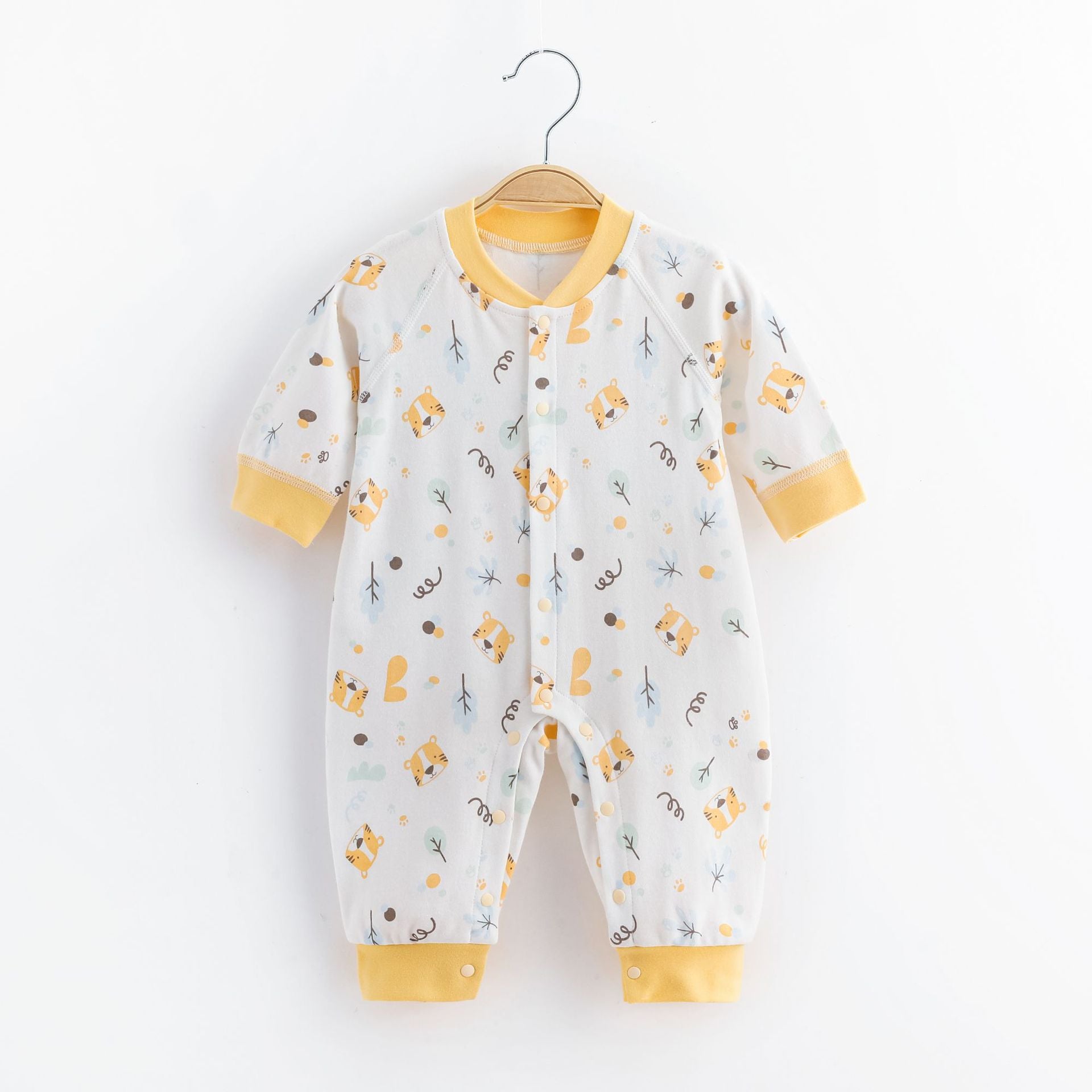 Soft Cotton Baby Jumpsuit – Cute Printed Infant Outfit