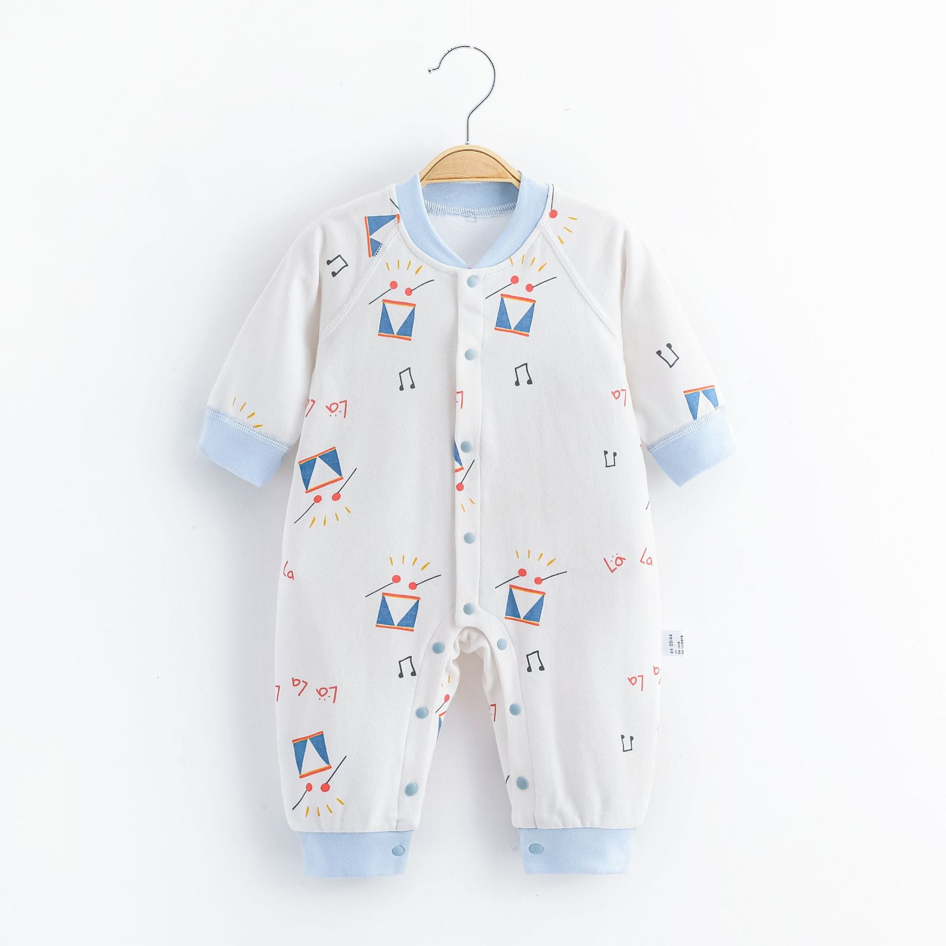 Soft Cotton Baby Jumpsuit – Cute Printed Infant Outfit
