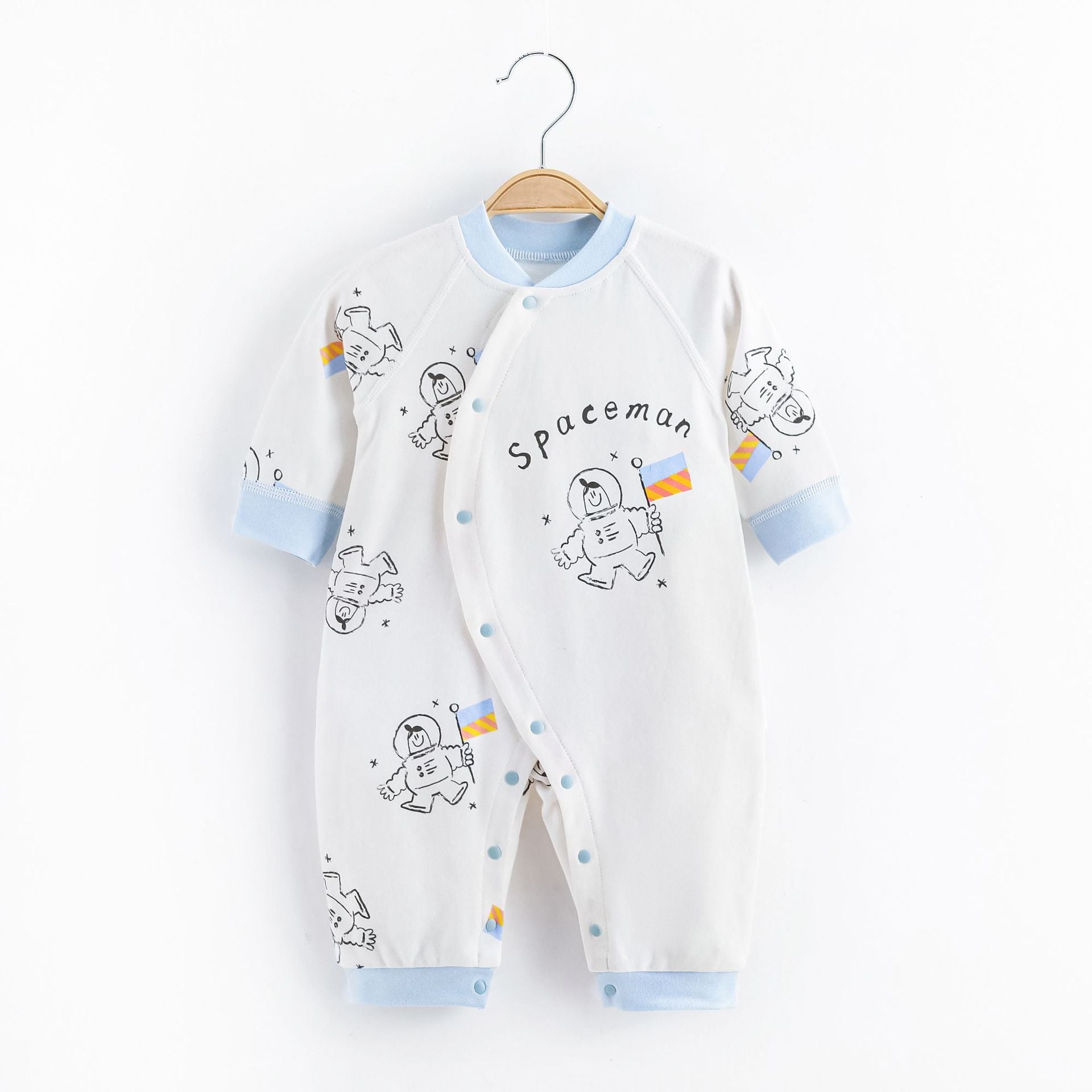 Soft Cotton Baby Jumpsuit – Cute Printed Infant Outfit