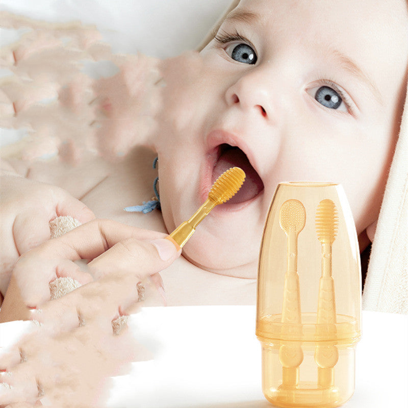 First Baby Toothbrush – Soft Silicone Brush for Toddlers