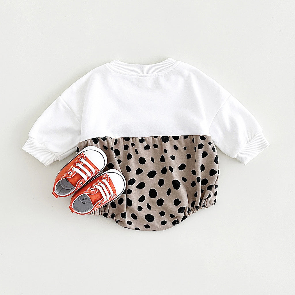 Adorable Cotton Onesie – Baby’s Autumn Leopard Style
