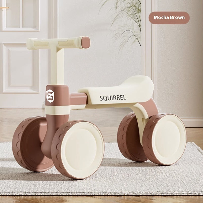 Kids Balance Bike – Safe Four-Wheel Pedal-Free Ride