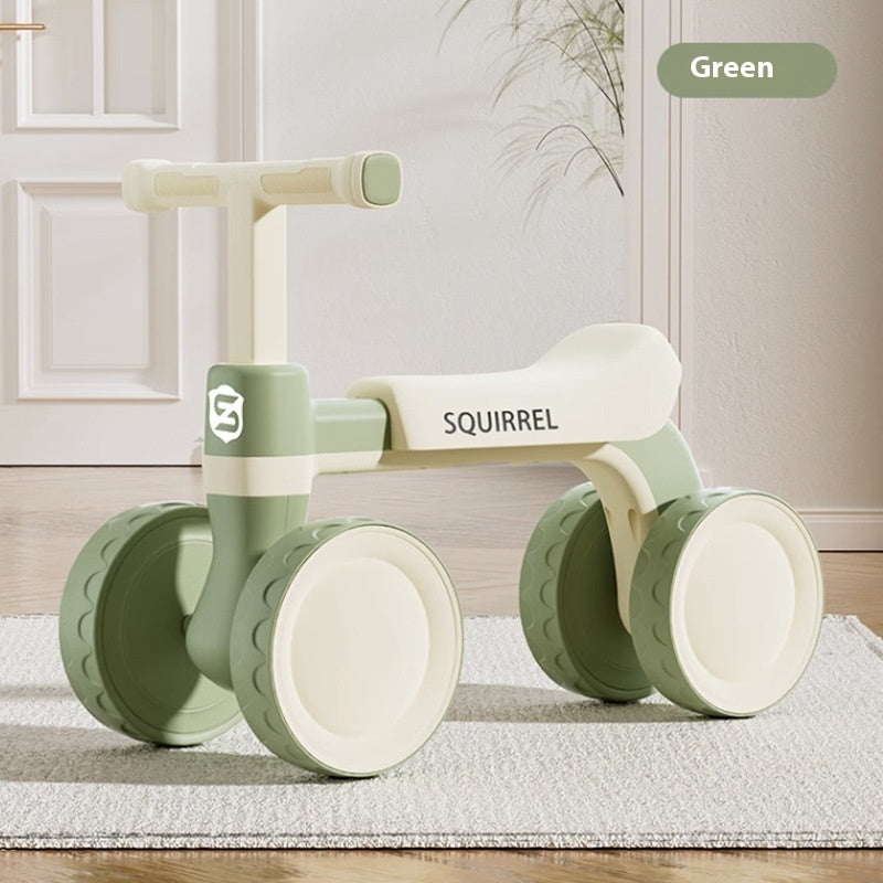 Kids Balance Bike – Safe Four-Wheel Pedal-Free Ride